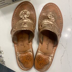 Jack Rogers Rose Gold West Hampton Sandals